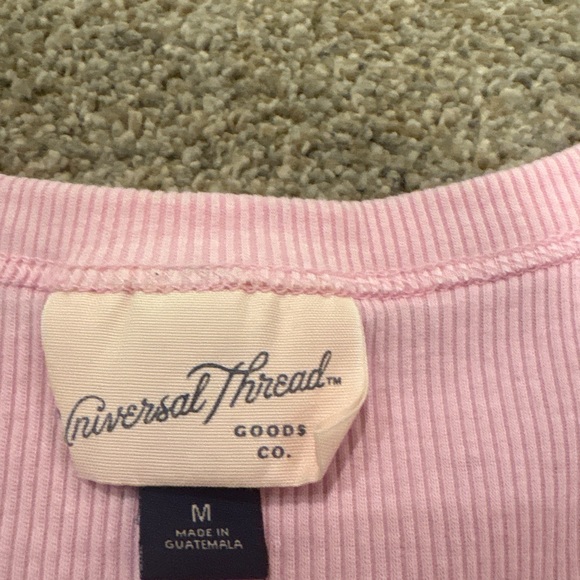 Universal Thread Light Pink Ribbed Tank Top - Picture 2 of 3